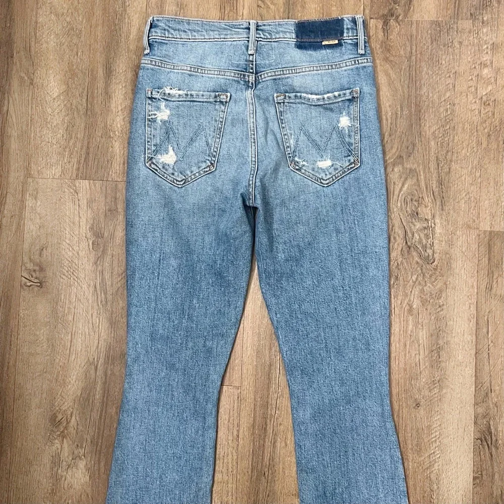 Mother Superior The Insider Crop Step Fray Jeans in Holy Melancholy Size 27